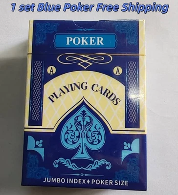 Blue Casino Quality Waterproof Eco-friendly PVC ink Durable Playing Cards - Image 1 of 4
