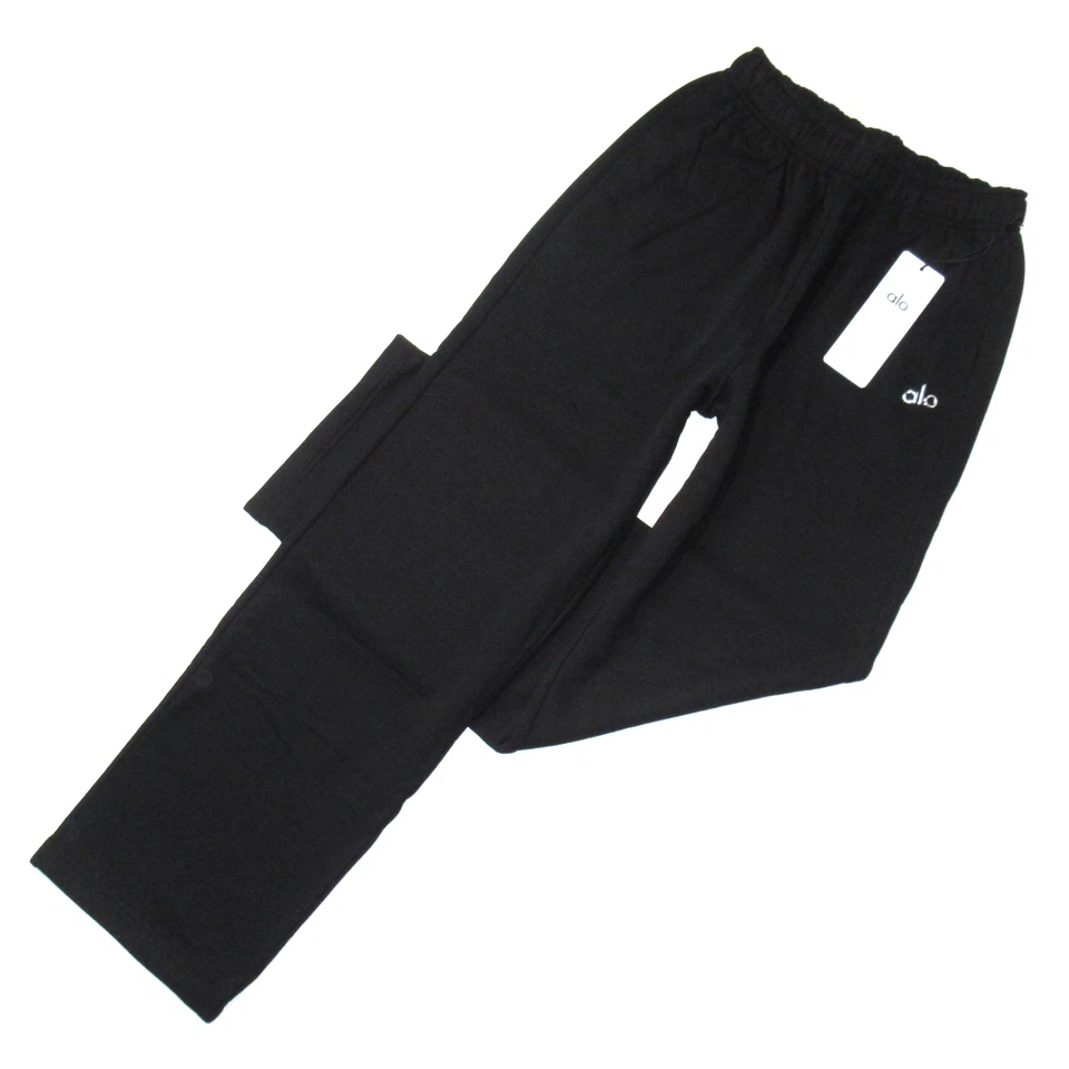 ALO Accolades Straight-Leg Logo Sweatpants In Black - Women's Size S-L