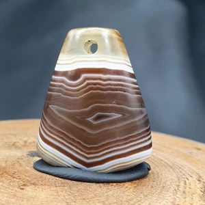 Carving Tibetan Agate Pendant Necklace - Picture 1 of 20