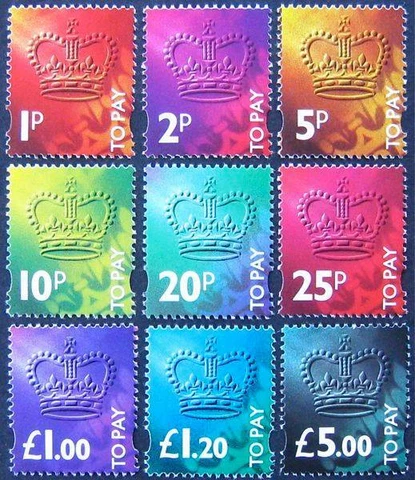 QEII 1994 To Pay set, fine NH MINT, Sg.D102/10 Cover