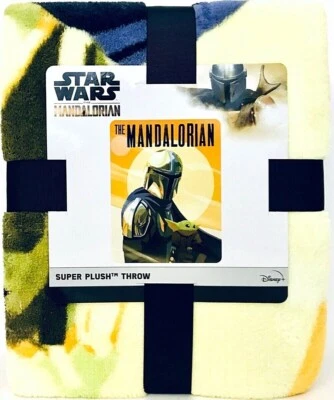 The Northwest Group Star Wars The Mandalorian Serious Trouble Super Plush Throw - Image 1 of 3