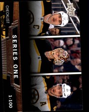 2013-14 Upper Deck Boston Bruins Hockey Card #199 Zdeno Chara/Rask/Bergeron CL