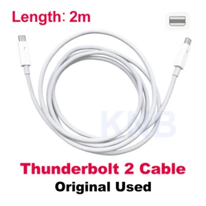 Original Thunderbolt 2 Kabel Datenkabel weiß 2m für Apple Multimedia Monitor - Bild 1 von 7