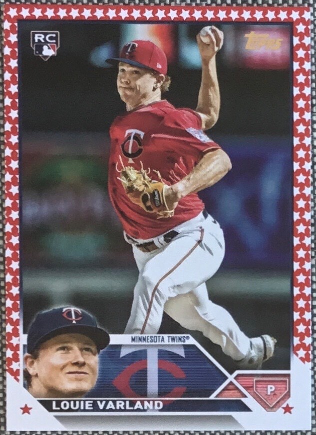 2023 Topps Series 2 #441 Louie Varland ROOKIE INDEPENDENCE DAY #d /76 FREE SHIP