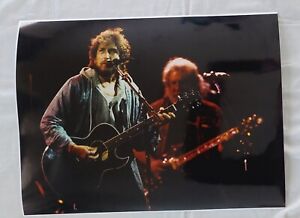 Bob Dylan and Jerry Garcia Photo from 1987 Grateful Dead Concert, has blemishes 