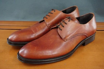 Bruno Magli Cilo Men's 10.5 Brown Leather Lace-Up Casual Derby Dress Shoe Formal - Image 1 of 4