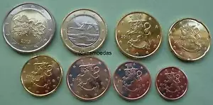 Finlandia KMS monete da 8 euro anno a scelta da 1 centesimo a 2 euro monete in euro moedas - Foto 1 di 16