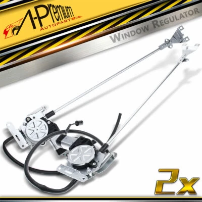 2x Regulador de ventana eléctrico delantero con motor para Freightliner Argosy Coronado Foto 1 de 4