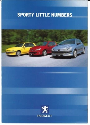Peugeot 106 & 206 Sports Accessories 2000-2001 UK Market Foldout Sales Brochure - Image 1 of 2