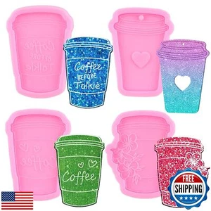 MIYAHOUSE Resin Molds Silicone Kit Coffee Cup Silicone Molds Resin Epoxy Cast - Picture 1 of 5