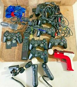PS2 PS3 ps4 Lot of 20+ Playstation Controllers Move gun motion navigation Bundle