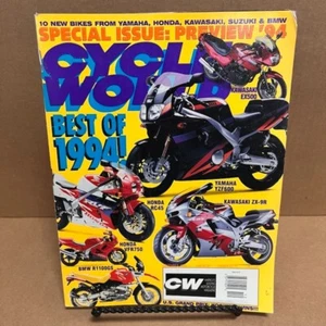 CYCLE WORLD MOTORCYCLE MAGAZINE / DECEMBER 1993 / KAWASAKI EX500 / YAMAHA YZF600 - Picture 1 of 3