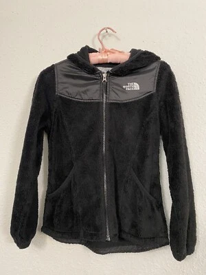 Chaqueta con Capucha The North Face PIEL SUAVE Niñas Mediana 10/12 Negra Cremallera Completa Vellón Foto 1 de 4