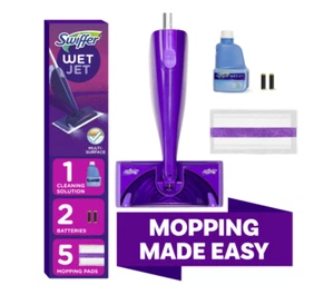 Swiffer Wet Jet Mop, Floor Cleaner for Mopping Wood, Laminate, Tile, Cleaning Se - Picture 1 of 10