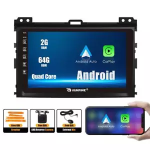 For Prado 2004- 2009 Carplay Android Car Stereo Radio GPS Navi WiFi 2+64G - Picture 1 of 14