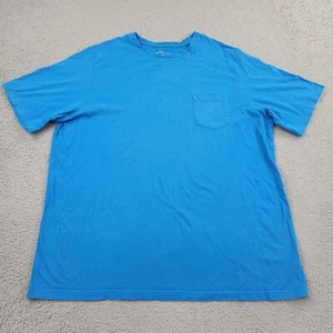 Harbor Bay Shirt Mens 3XLT 3XL Tall Blue Pocket Short Sleeve - Picture 1 of 9