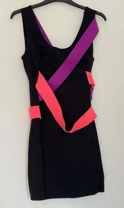 Miss Selfridge Black Bandage Dress Size 10 - Picture 1 of 6