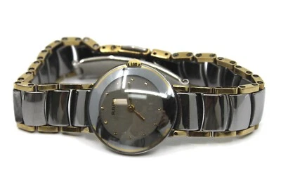 Rado DiaStar Ceramic Gold Tone Ladies Round Watch 153.0355.3 - Image 1 of 4
