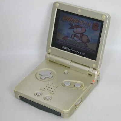 Nintendo Gameboy Advance SP Starlight Gold AGS-001 Console 0348 gba - Image 1 of 4