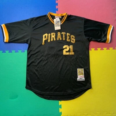 Nueva con etiquetas Camiseta Roberto Clemente Talla 52 Mitchell & Ness Cooperstown Coll Piratas Foto 1 de 4