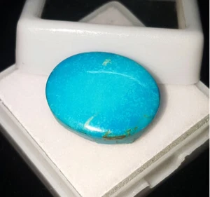 Piedras preciosas sueltas certificadas turquesa natural 13,32 quilates forma ovalada opaca sin calefacción - Imagen 1 de 9