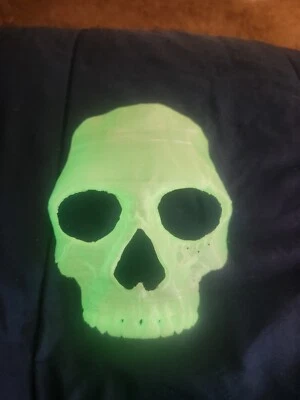 Call of duty Modern warfare 2 Ghost Mask 3d Print cosplay Glow In The Dark. - Image 1 of 4