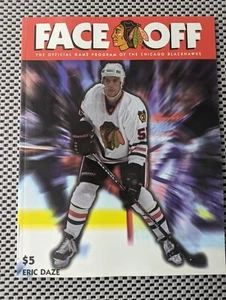 Chicago Blackhawks Face Off Game Program 1994-1995 Eric Daze - Picture 1 of 5