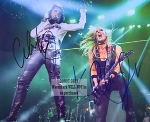 Alice-Cooper-Nita-Strauss 8 x10" (20x25 cm) Autographed Hand Signed Photo - Picture 1 of 1