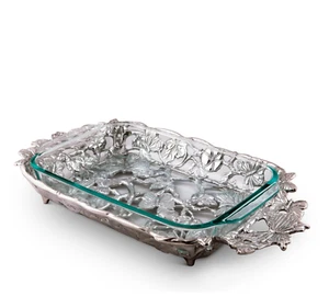 ARTHUR COURT BUTTERFLY PYREX HOLDER 3QT CASSEROLE - Picture 1 of 12