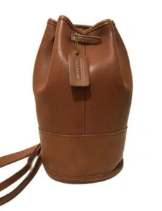 NICE Vintage Coach British Tan Leather Small Bixby Sling Bag Purse 9984 USA WOW! - Picture 1 of 1