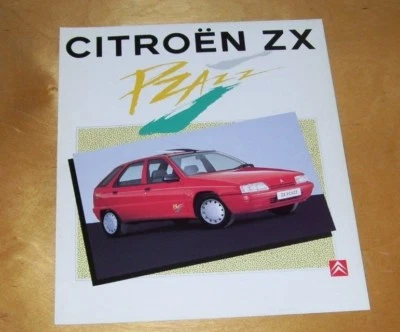 CITROEN ZX PZAZZ SPECIAL EDITION SALES BROCHURE May 1993 Ref K4597 - Image 1 of 3