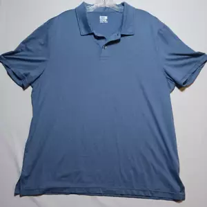 Cool 32 Men's blue short sleeve pull over dress shirt XXL - Picture 1 of 15