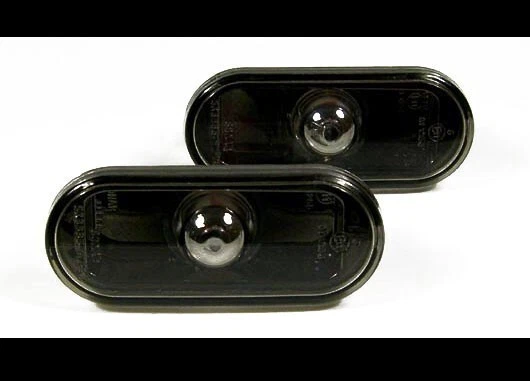 2x Klarglas Seitenblinker für VW Passat 3B 3BG B5 Polo 6N 9N Lupo Fox Schwarz - Bild 1 von 1