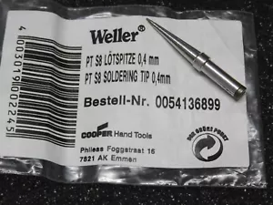 Weller PT-S8 PTS8 0.4mm soldering iron failure T0054136899 for TCP-S - Picture 1 of 1