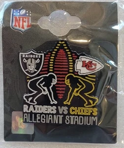 2020 Kansas City Chiefs VS Las Vegas Raiders 10/11/20 GAME DAY PIN - Picture 1 of 3
