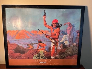 1994 (29 Year Old) GERONIMO Print On Cardboard by Dick Jordan 21"X17" - Bild 1 von 8