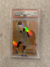 2013 Panini Prizm LeBron James Brilliance Orange Refractor /60 - PSA 9 MINT