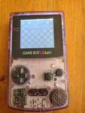 Nintendo Game Boy Color/Colour Clear/Purple Handheld System (Used/Fully Working)