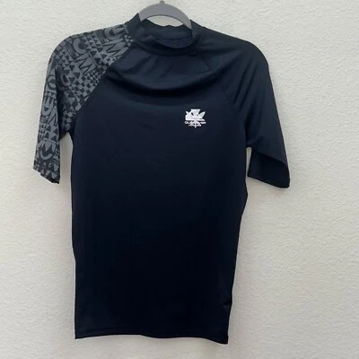 Quiksilver Hawaii Makaiss Surf Rash Guard UPF Sun Protection T Shirt Mens Small - Image 1 of 4