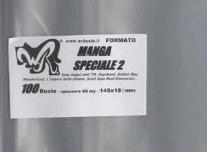 100 BUSTE WR "MANGA SPECIALE 2" 145x183 mm x Vagabond Kikaider02 Flashbook e Jp - Picture 1 of 1