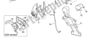 Supporto Luci catadiottro Posteriore Aprilia SR 50 2010 - 2014 - Foto 1 di 1