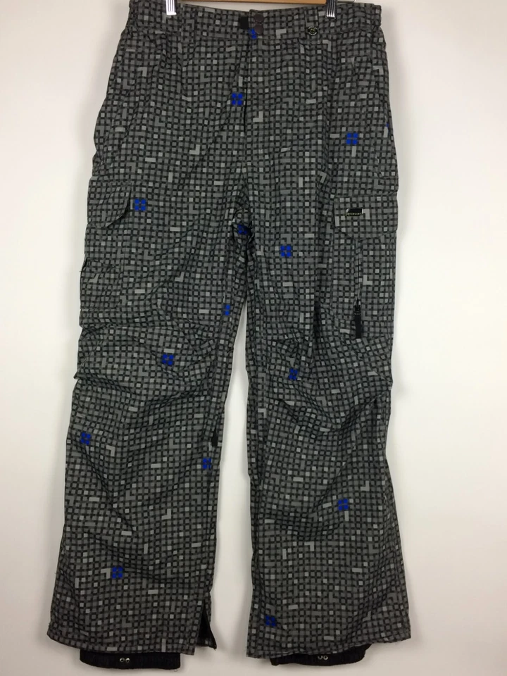 Ripzone Snow Ski Pants Womens Large Grey Blue Zip Lined Snowboarding Core 5000mm - Изображение 1 из 4