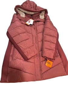 Andrew Marc Women's Walker Jacket Cozy Faux Fur Lined Collar and Hood 2XL - Picture 1 of 6