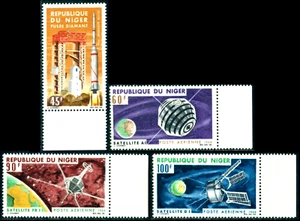 1966 französische Satelliten, Diamantrakete, Niger, Mi. 124, postfrisch - Bild 1 von 2