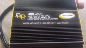 GO POWER 400w 12v inverter modified sine wave battery camping RV boat emergency - Picture 1 of 3