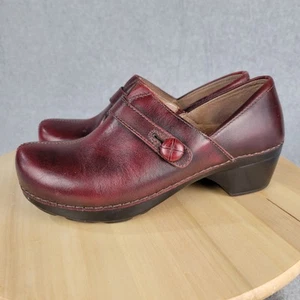 Zuecos cepillados cordobeses solsticio de cuero rojo Dansko 38 EU (7,5-8 EE. UU.) para mujer - Imagen 1 de 12
