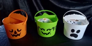 McDonald's Halloween Bucket Pail Boo Buckets 3 Piece Set 2022, NEW - Picture 1 of 2