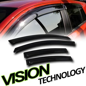 Sun/Rain Guard Smoke Tint Shade Deflector Window Visor For 04-09 Mazda 3 Sedan - Bild 1 von 2