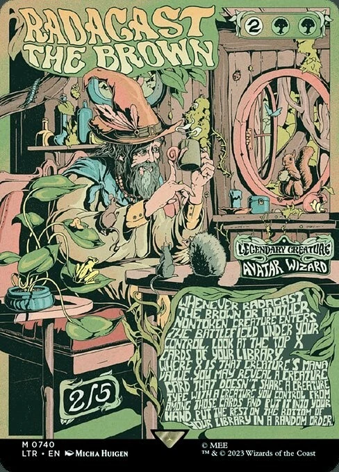 Radagast the Brown M Poster FOIL #740 | LTR The Lord Of The Rings | MTG - Image 1 of 1