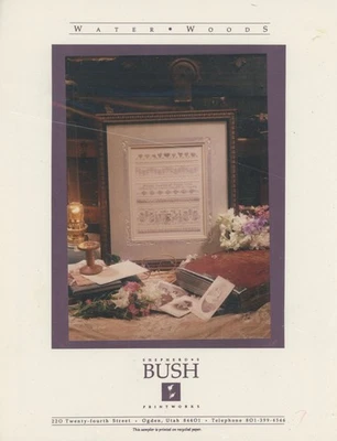 Shepherds Bush Water Woods Sampler Counted Cross Stitch KIT - Image 1 of 3